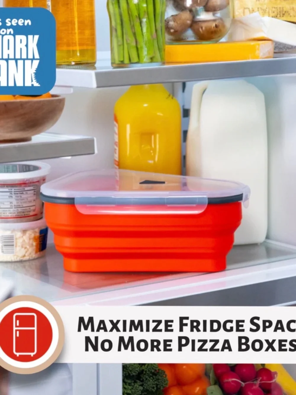 Pizza Pack® Single Pizza Storage Container with 5 Microwavable Serving Trays